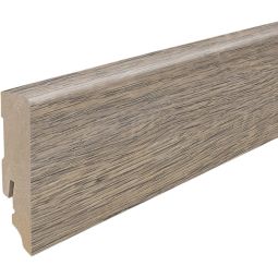 HARO Click-sockellijst DISANO Cube Eik Quebec altbruin Plint Kubus-plint 16x58 mm, gefold