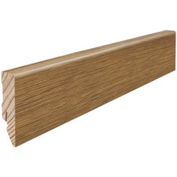 HARO Cube Raucheieke stekplint Plinten Edele fineerlijst in 16x58 mm, geoliëd, mat, 2,2 m lang