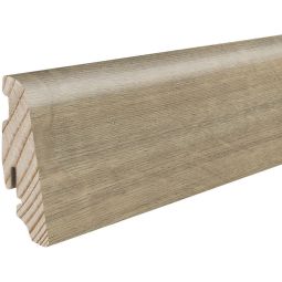HARO Steekplint DISANO Bergeneik greige Vochtbescherming Plinten Waterschokbestendig profiel met MDF-drager, 19x58 mm