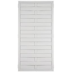 T&J Lamellenomheining LIGHTLINE Schutting Weerbestendige schutting uit wit kunststof met geweven latten 7x100 mm, onderhoudsarm en inclusief bevestigingshouders