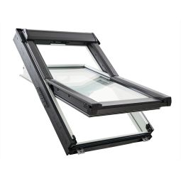 Roto draai-kiepraam dakraam RotoQ Q42C / Q43C K2AV1 Vervangings Comfort-beglazing kunststof Handmatig passend voor VELUX-ramen tot 1991 (VG, VX, VL, VK)