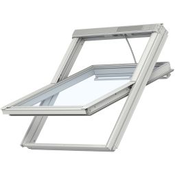 VELUX INTEGRA dakraam GGL 206921 Elektrisch dakraam hout wit lak ENERGIE hittewerend 3-voudig glas, stille motor