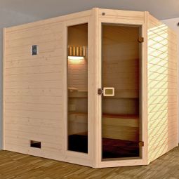 weka Sauna Hoeksauna VALIDA Massief hout in verschillende uitvoeringen