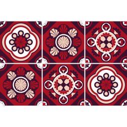 Windhager tegelstickers Ode 15x15 cm tegelfolie Waterdicht, hittebestendig en flexibel tot 30 dagen opnieuw positioneerbaar