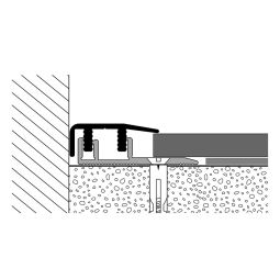 PARKETTFREUND Afwerkingsprofiel PF 577 V Alu geanodiseerd Zilver Schroef- en clicksysteem Overgangsschiene grijs Aluminium afwerkingsprofiel en overgangsprofiel met click- en schroefsysteem, verschillende varianten, tot 1,8 m, voor vloerdikte 4-7,5 mm