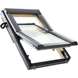Roto draaikipraam configurator Designo R6 H200 Hout Aluminium dakraam individuele configuratie, geschikt voor woonkamers