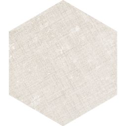 Wellker tegels Chiquimula Fabric Ivoor geglazuurd mat Afgeronde kant 21,5x25 cm Dikte 9 mm Geschikt voor vloerverwarming