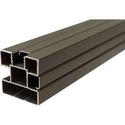 Wellker schutting aluminium paalset Capri en Cora Line voor stelzlager steekzaun Voor vaste montage van Capri en Cora Line steekzaunen