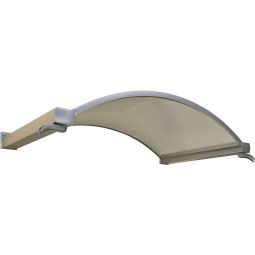 gutta Rundbogenafdak NO RVS-uitvoering Dak 160 cm breed, aluminium frame met helder polycarbonaat glas