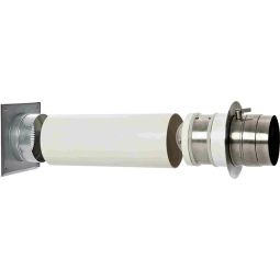 Justus Dakdoorvoering Wand/Haardstede (ext. Luchttoevoer) met Afsluiter Wanddoorvoering met klep voor externe luchttoevoer, doorvoering voor muur of schoorsteen