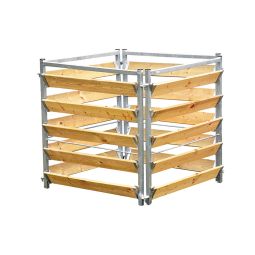 bellissa compostbak 100x100x100cm Afmetingen: 100x100x100cm (LxBxH), inhoud tot 1000L