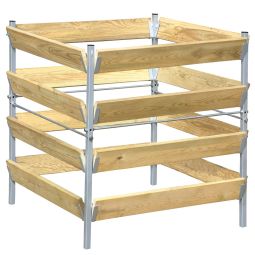bellissa Compostbak 90x90x90cm Afmetingen: 90x90x90cm (LxBxH), inhoud tot 900L