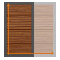 TraumGarten Individuele poort op maat Schutting SYSTEEM ALU PLUS Bamboe Op maat gemaakte poort uit aluminium, 150x20 mm profielen, poedercoat, individuele afmeting & kleur, stabiel, weerbestendig