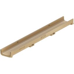 ACO Self Rinnlichaam Euroline Vlakke dakgoot lage opbouwhoogte, lengte: 50cm of 100cm