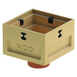 ACO Self Europoint vloerafvoer Korte aanduiding voor puntafwatering Afvoerlichaam voor puntafwatering van verzegelde buitenoppervlakken, polymerbeton, zandkleurig
