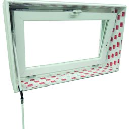 ACO Therm 3.0 Handwielantrieb OL90 voor Kelderraam geschikt voor alle kiepvleugelramen zonder mechanisme van het merk ACO Therm, losse en lichte kruk, incl. beslag en bevestigingsmateriaal