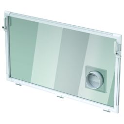 ACO Therm 3.0 raamkassette Kipraam afvoer met ESG Gehard glas, groot glasoppervlak voor maximale lichtinval, afvoerluchtaansluiting, gereedschapsvrije montage