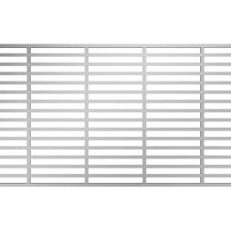 ACO Profiline rooster Heelguard roestvrijstaal bouwbreedte 130 mm passend bij ACO Houten terrassingoot, verschillende lengtes