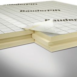 Bauder dakisolatie van buiten BauderPIR SF WLS 023 PU-hardschuim dakisolatie beidseitig alukaschiert, diffusionsoffen
