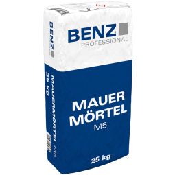BENZ PROFESSIONAL Mauerspaachtel M5 25 kg zak, voor binnen- en buitengebruik