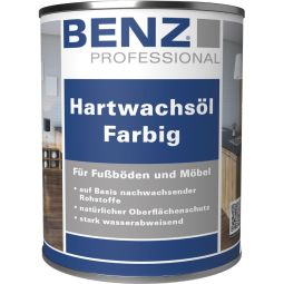 BENZ PROFESSIONAL Hardwaxolie gekleurd Gekleurde afwerking met weerstandsbiede bescherming, verschillende kleuren, voor vloeren en meubels