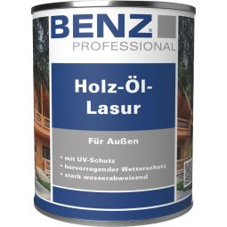 BENZ PROFESSIONAL Hout­olie-lazuur Houtbescherming verschillende kleuren, voor al het hout in het buitengebied, als eerste- en renovatielaag