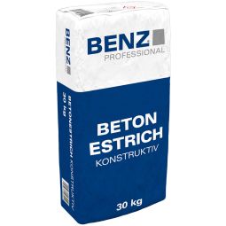 BENZ PROFESSIONAL Beton-dekvloer konstruktief 30 kg zak, voor dekvloerconstructies en betonwerk