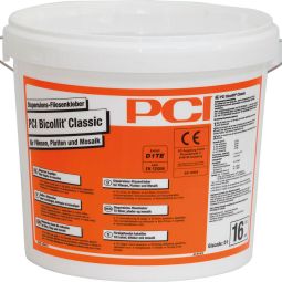 PCI Bicollit Classic dispersiemortel tegellijm Lichtgrijs 16kg emmer, voor tegels, platen en mozaïek