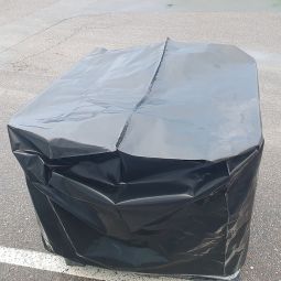 Wellker IBC UV-Folie / afdekking ondoorzichtig zwart voor Tank 1000 L (1250x1050x1100mm)