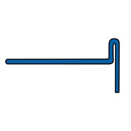 BLANKE Tegelprofiellei Hellingkeil AQUA-KEIL Roestvrijstaal Zwart mat 11/24mm Lengte 980mm, voor lijnafwatering, linker of rechter aanslag