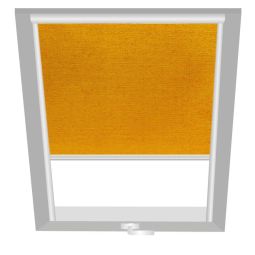Wellker Verduisteringsrolgordijn Geel 1050 Verduistering met zonnig kleureffect voor dakramen van Roto, VELUX en Wellker