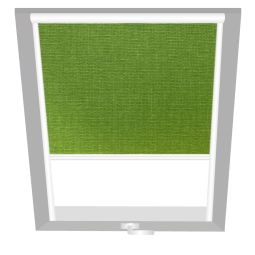 Wellker Verduisteringsrolgordijn Uni Groen 1599 Effectieve verduisteringsbescherming in fris groen voor dakramen van Roto, VELUX en Wellker