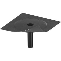 Klöber Flavent dakafvoer loodrecht met bitumen-manchet Nominale diameter van DN 50 tot DN 150 beschikbaar.