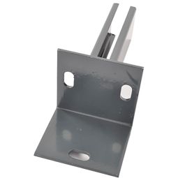 L - Bodemplaat Antracietgrijs RAL 7016 Poedergecoat en vuurvergalvaniseerd