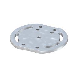 TraumGarten Hoekmontageschakelaars voor opschroefankers Hoek-montageadapter van gegalvaniseerd staal, 1x18x16 cm – voor alle TraumGarten opschroefdelen, incl. schroeven