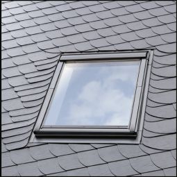 VELUX dakraam gootstuk ES 1000 Lei Stehfalz verschillende maten, voor platte leisteen dakbedekking incl. BFX aansluitschort