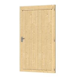 Skan Holz enkelelement Natuurlijk afgewerkt voor carport Rechterkant, fijnsparhout