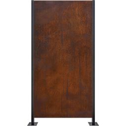 Wellker privacyscherm GERAS CORTEN privacyscherm Ondoorschijnend, uit Cortenstaal 90x180 cm, dikte 2 mm, met fijne patina