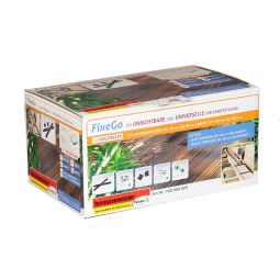 ferax FIXEGO-houten plankenbevestiging, compleet-set Onzichtbare plankenbevestiging voor ca. 4m², incl. 200 schroeven