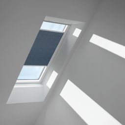 VELUX honingraatplissé Leisteen Grijs 1164 lichtondeoordig, wafelstructuur voor aanvullende warmteisolatie, geschikt voor verschillende VELUX-dakramen