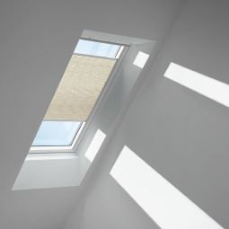 VELUX Honingraatplissé Ivoor 1166 lichtondoordringbaar, honingraatstructuur voor extra warmte-isolatie, geschikt voor verschillende VELUX-dakramen