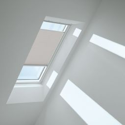 VELUX Plissee Zilvergrijs 1284 lichttransparant, zorgt voor harmonieus daglicht, geschikt voor verschillende VELUX-dakramen