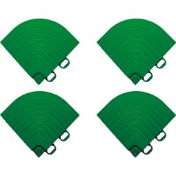 florco Kliktegel Hoekstuk-Set Kunststof groen Inhoud: 4 stuks, voorkoming van struikelrisico's, geschikt voor 40er tegels