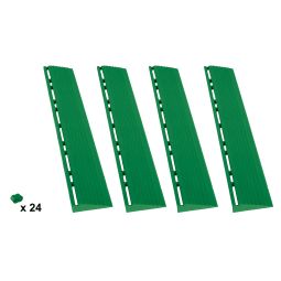 florco kliktegel zijkant-set kunststof groen Inhoud: 4 stuks voor 40x40cm kliktegels, voorkoming van struikelgevaar