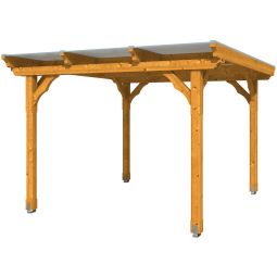 Skan Hout Paviljoen Marseille Eik Licht Houten paviljoen 327x350cm, gelamineerd hout