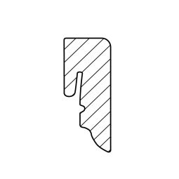 HARO Plint folie wit 16x40mm voetlijsten 16x40x2200mm