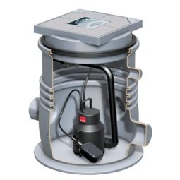 ACO Kleinhebeanlage Sinkamat K mono selecteerbare oppervlakte afvalwaterhebeanlage Voor ondergrondse installatie in vorstbeschermde ruimten
