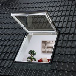VELUX uitklapvenster GTU 0070 kunststof THERMO dakraam 2-voudig standaard beglazing
