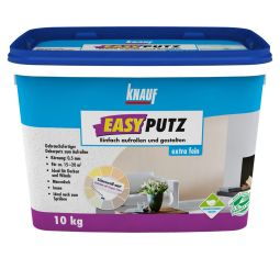 Knauf Streichputz EASYPUTZ Afwerkingspleister 10 kg emmer, gebruiksklaar, korrelgrootte 0,5 mm