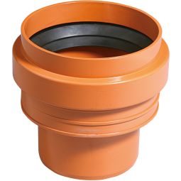 Wellker KG-aansluiting steengoedbuis aan KG DN 160 Aansluiting op steengoed spits uiteinde, voor KG-systeem PVC - Coex SN 4